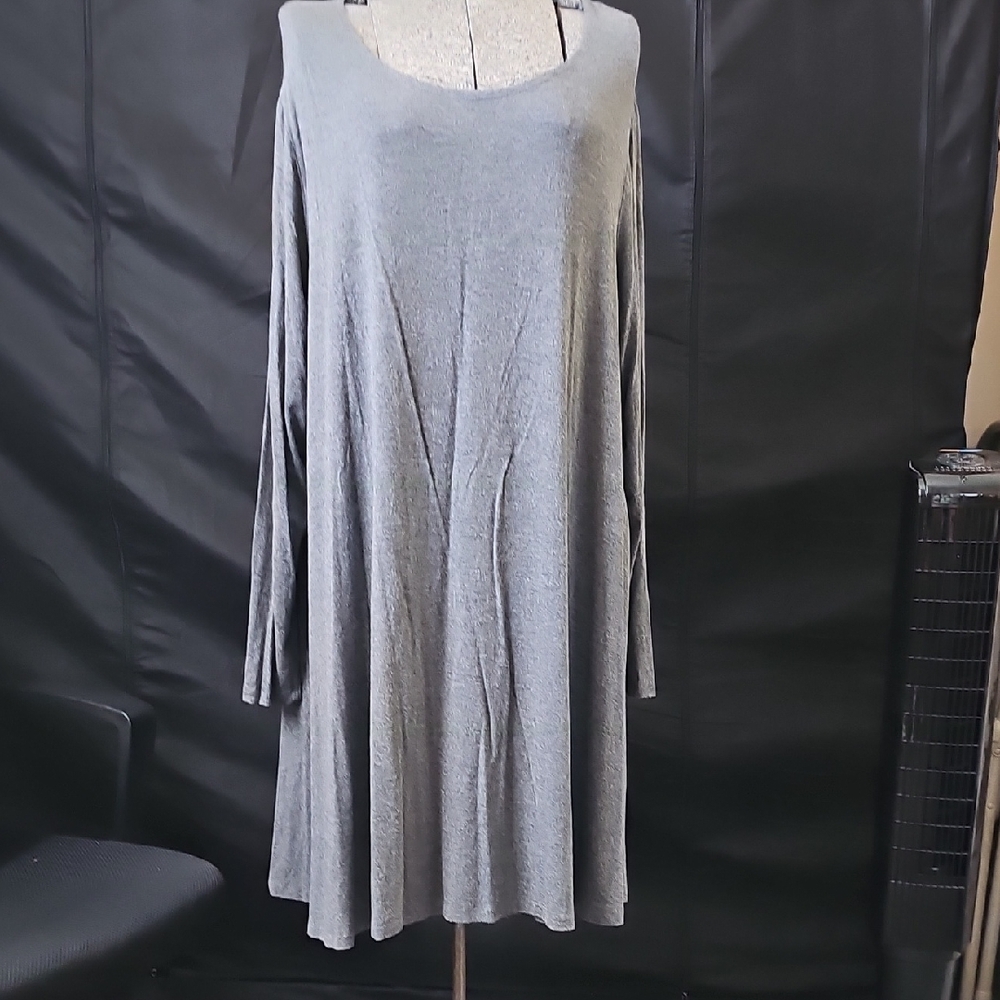 Falls Creek Charcoal Long Sleeve Dress
